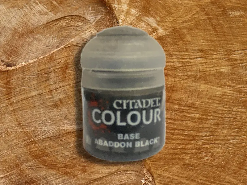 Citadel Colour Abaddon Black (12ml) – Base Acrylic Paint