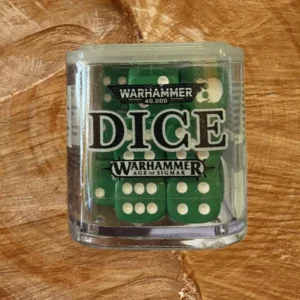 Green Gaming Dice Set (Cube of 20x 16mm d6 Dice) – Wargaming Accessory