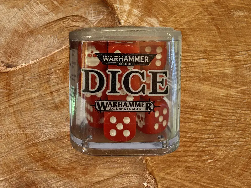 Red Gaming Dice Set (Cube of 20x 16mm d6 Dice) – Wargaming Accessory