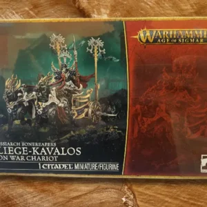 Ossiarch Bonereapers: Liege-Kavalos on War Chariot โ Miniature Set