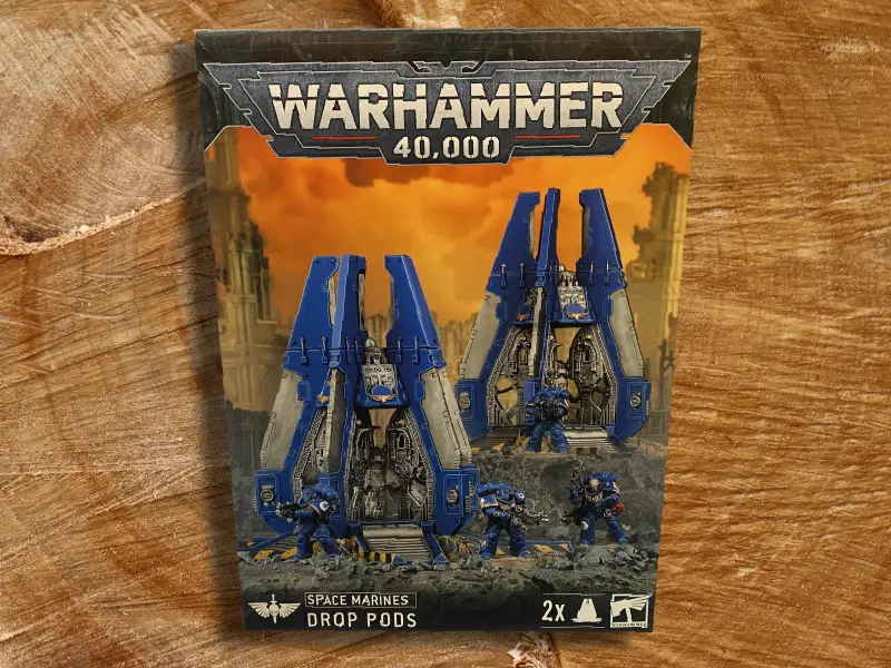 Space Marines: Drop Pod – Warhammer 40,000 Miniature Set