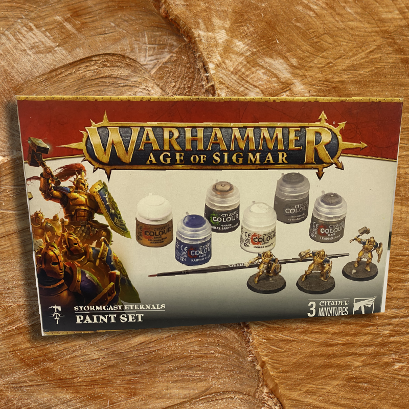 Warhammer Age of Sigmar: Stormcast Eternals + Paints & Brush Set
